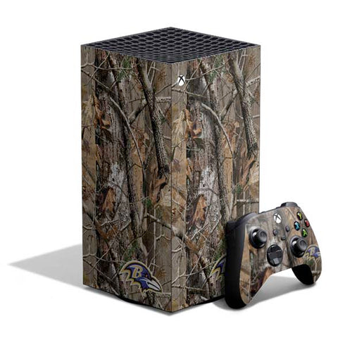 NFL Baltimore Ravens Realtree AP Camo XBox Series X Digital Edition Bundle Skin