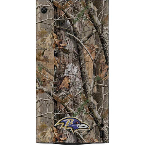 NFL Baltimore Ravens Realtree AP Camo XBox Series X Digital Edition Console Skin