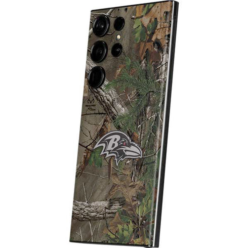 NFL Baltimore Ravens Realtree Xtra Green Camo Galaxy Skins