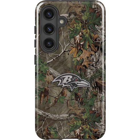 NFL Baltimore Ravens Realtree Xtra Green Camo Galaxy S25 Impact Case