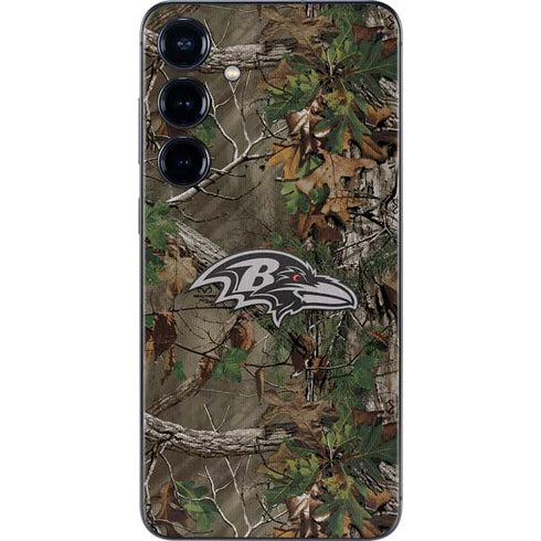 NFL Baltimore Ravens Realtree Xtra Green Camo Galaxy S25 Plus Skin