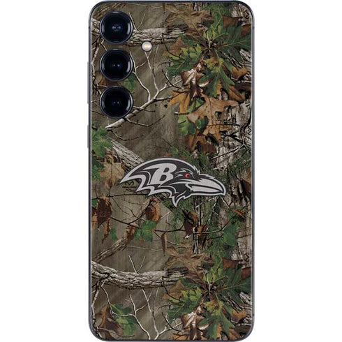 NFL Baltimore Ravens Realtree Xtra Green Camo Galaxy S24 Skin