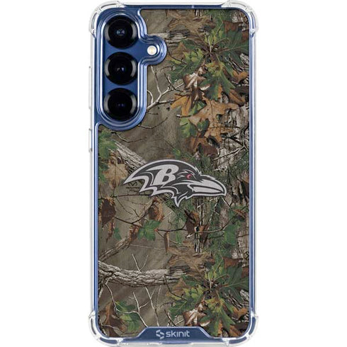 NFL Baltimore Ravens Realtree Xtra Green Camo Galaxy S25 Clear Case