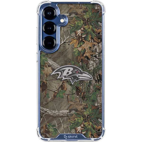 NFL Baltimore Ravens Realtree Xtra Green Camo Galaxy S25 Plus Clear Case