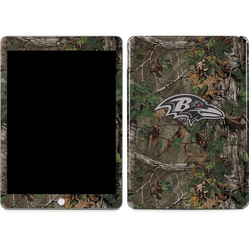 NFL Baltimore Ravens Realtree Xtra Green Camo Apple iPad Skin