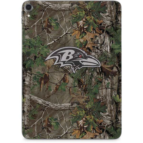 NFL Baltimore Ravens Realtree Xtra Green Camo Apple iPad Pro Skin
