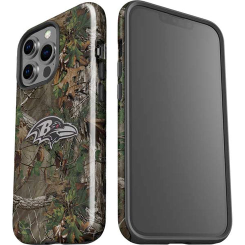 NFL Baltimore Ravens Realtree Xtra Green Camo iPhone 15 Pro Impact Case