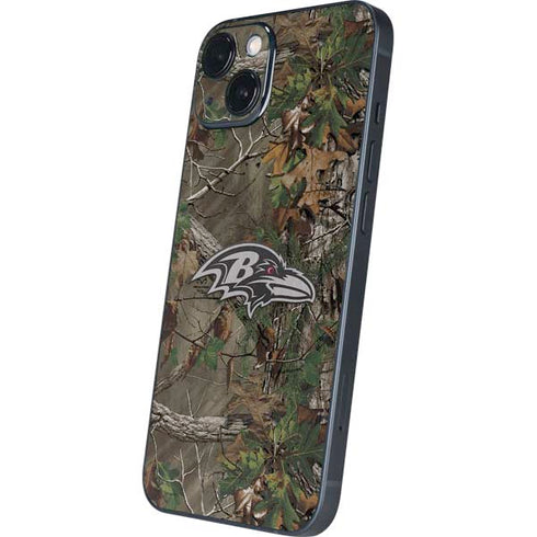 NFL Baltimore Ravens Realtree Xtra Green Camo iPhone 15 Skin