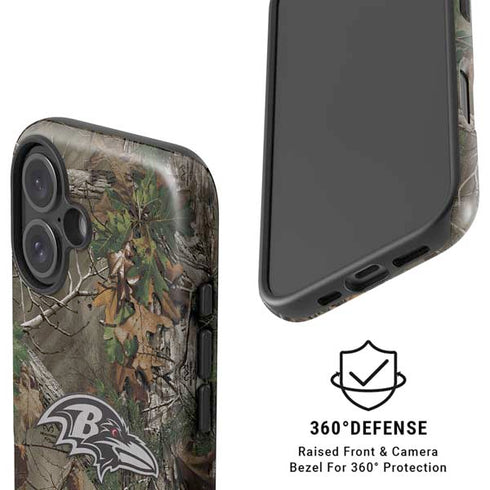 NFL Baltimore Ravens Realtree Xtra Green Camo iPhone 16 Magsafe Impact Case