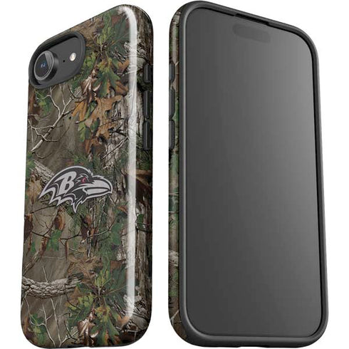 NFL Baltimore Ravens Realtree Xtra Green Camo iPhone 16e Impact Case