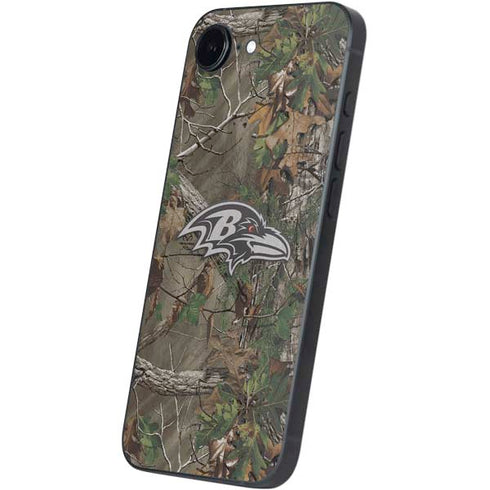 NFL Baltimore Ravens Realtree Xtra Green Camo iPhone 16e Skin
