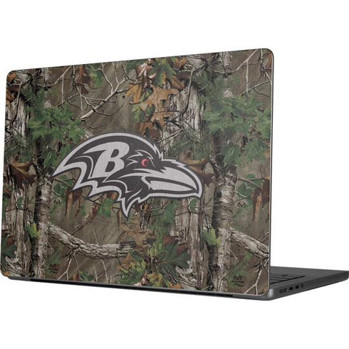 NFL Baltimore Ravens Realtree Xtra Green Camo Apple MacBook Pro 14-inch Skin