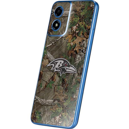 NFL Baltimore Ravens Realtree Xtra Green Camo Moto G Play 4G (2024) Skin