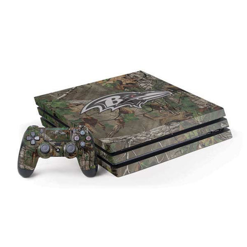 NFL Baltimore Ravens Realtree Xtra Green Camo PlayStation PS4 Skins