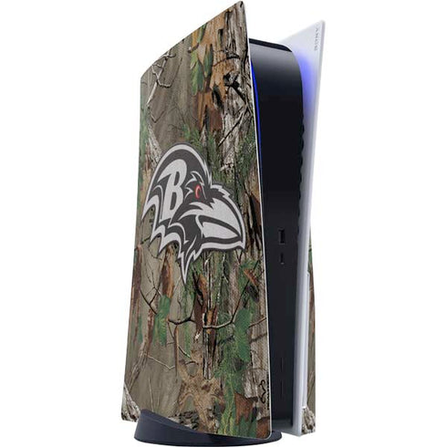 NFL Baltimore Ravens Realtree Xtra Green Camo PlayStation PS5 Skins