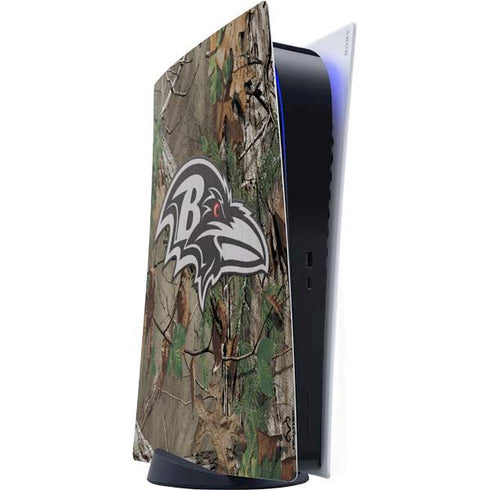 NFL Baltimore Ravens Realtree Xtra Green Camo PlayStation PS5 Skins