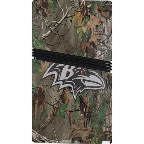 NFL Baltimore Ravens Realtree Xtra Green Camo PS5 Pro Bundle Skin