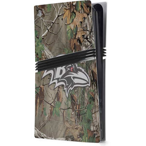 NFL Baltimore Ravens Realtree Xtra Green Camo PlayStation PS5 Skins