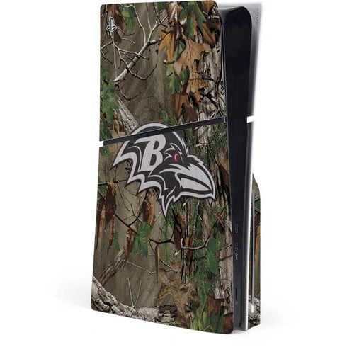 NFL Baltimore Ravens Realtree Xtra Green Camo PlayStation PS5 Skins