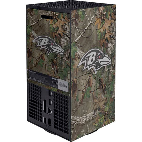 NFL Baltimore Ravens Realtree Xtra Green Camo Xbox Series X Bundle Skin