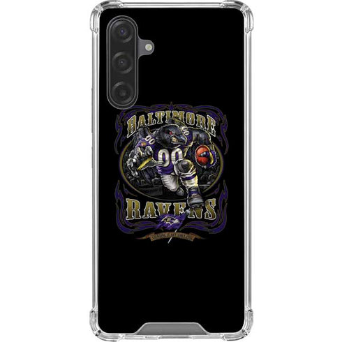 Liquid Blue NFL Baltimore Ravens Running Back Galaxy A17 Clear Case