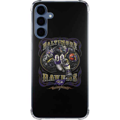 Liquid Blue NFL Baltimore Ravens Running Back Galaxy A35 5G Clear Case