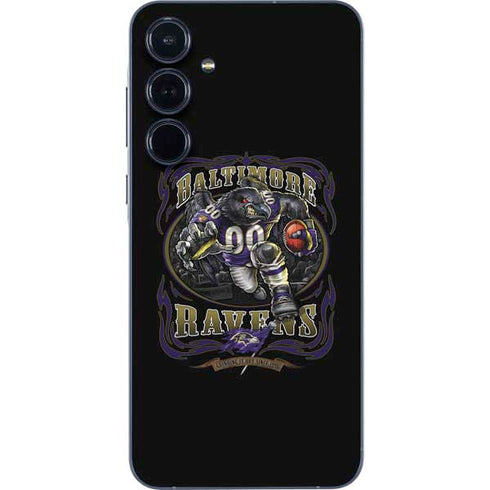 Liquid Blue NFL Baltimore Ravens Running Back Galaxy A35 5G Skin
