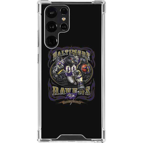 Liquid Blue NFL Baltimore Ravens Running Back Galaxy S23 Ultra Clear Case