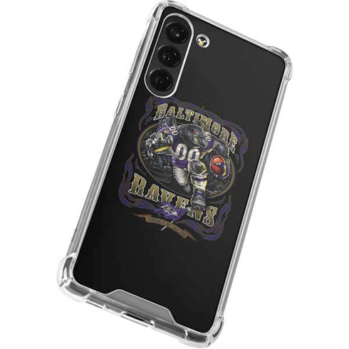 Liquid Blue NFL Baltimore Ravens Running Back Galaxy S24 FE Clear Case