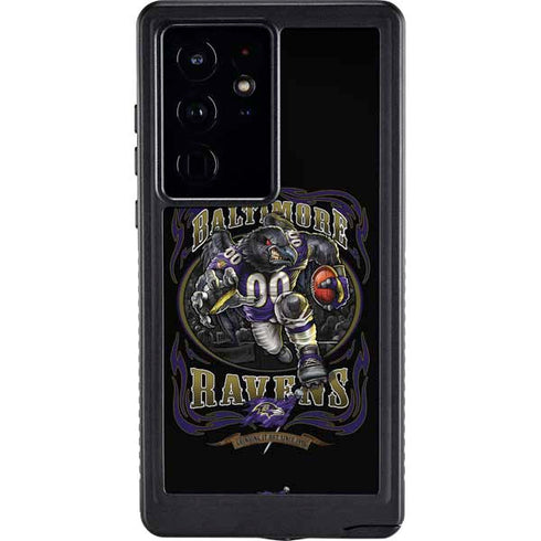 Liquid Blue NFL Baltimore Ravens Running Back Galaxy S24 Ultra Waterproof Case