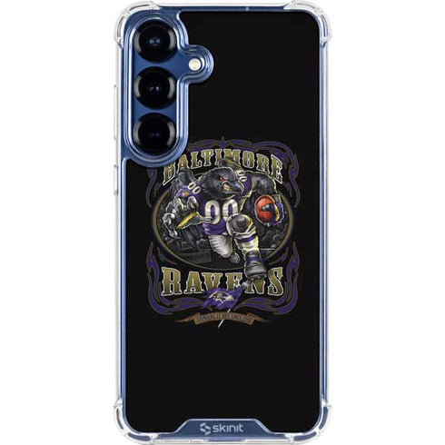 Liquid Blue NFL Baltimore Ravens Running Back Galaxy S25 Plus Clear Case