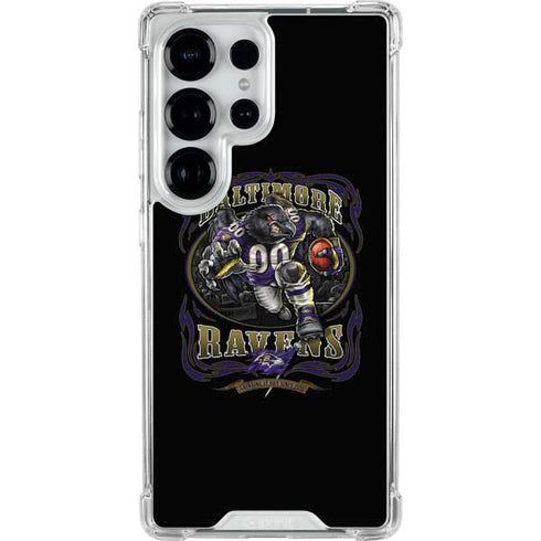 Liquid Blue NFL Baltimore Ravens Running Back Galaxy S25 Ultra Clear Case