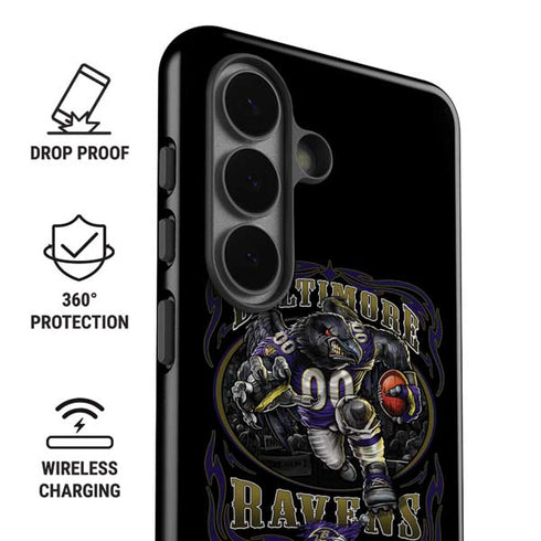 Liquid Blue NFL Baltimore Ravens Running Back Galaxy S26 Impact Case