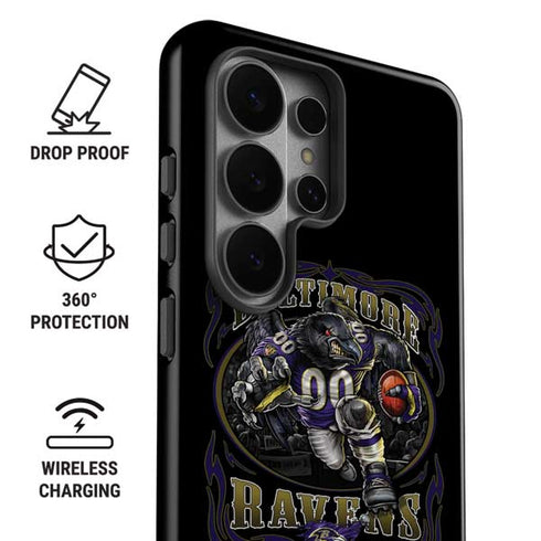 Liquid Blue NFL Baltimore Ravens Running Back Galaxy S26 Ultra Impact Case