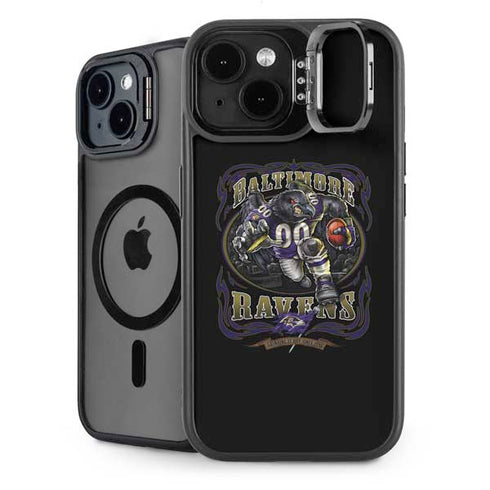 Liquid Blue NFL Baltimore Ravens Running Back iPhone 14 Kickstand Case
