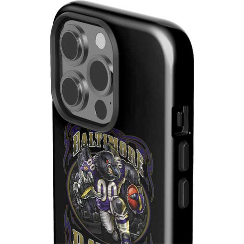 Liquid Blue NFL Baltimore Ravens Running Back iPhone 15 Pro Impact Case