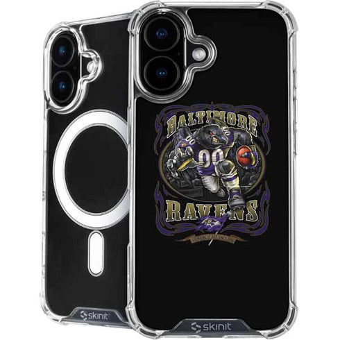 Liquid Blue NFL Baltimore Ravens Running Back iPhone 16 MagSafe Case