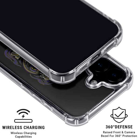 Liquid Blue NFL Baltimore Ravens Running Back iPhone 16 MagSafe Case