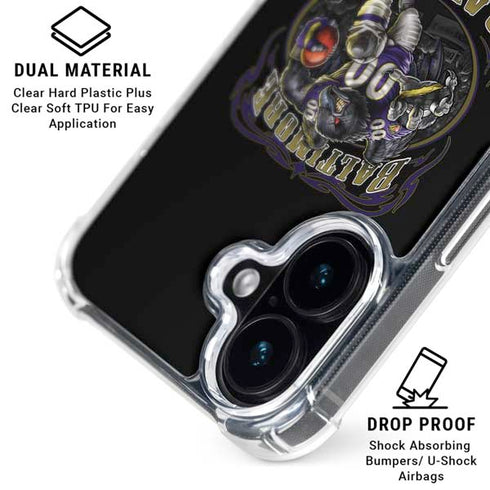 Liquid Blue NFL Baltimore Ravens Running Back iPhone 16 MagSafe Case