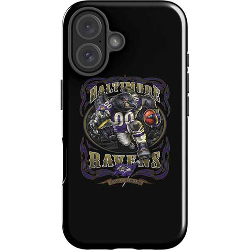 Liquid Blue NFL Baltimore Ravens Running Back iPhone 16 Plus Impact Case