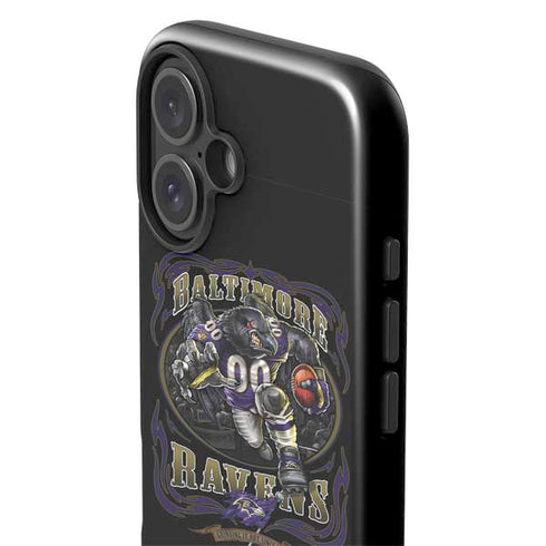 Liquid Blue NFL Baltimore Ravens Running Back iPhone 16 Plus Impact Case