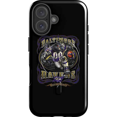 Liquid Blue NFL Baltimore Ravens Running Back iPhone 16 Plus Magsafe Impact Case