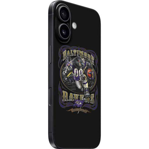 Liquid Blue NFL Baltimore Ravens Running Back iPhone 16 Plus Skin