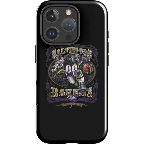 Liquid Blue NFL Baltimore Ravens Running Back iPhone 16 Pro Impact Case