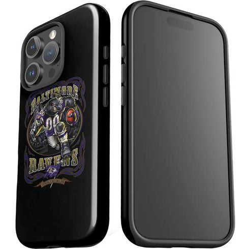 Liquid Blue NFL Baltimore Ravens Running Back iPhone 16 Pro Impact Case