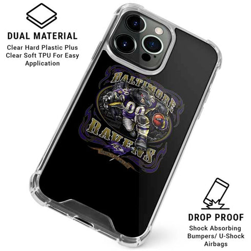 Liquid Blue NFL Baltimore Ravens Running Back iPhone 16 Pro Max Clear Case