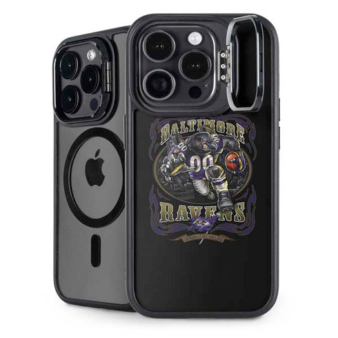 Liquid Blue NFL Baltimore Ravens Running Back iPhone 16 Pro Max Kickstand Case