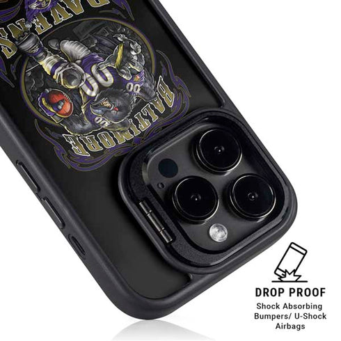Liquid Blue NFL Baltimore Ravens Running Back iPhone 16 Pro Max Kickstand Case