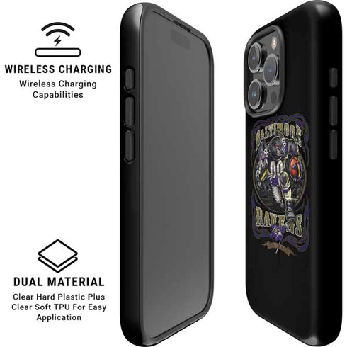 Liquid Blue NFL Baltimore Ravens Running Back iPhone 16 Pro Max Magsafe Impact Case