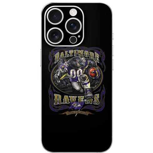 Liquid Blue NFL Baltimore Ravens Running Back iPhone 16 Pro Skin